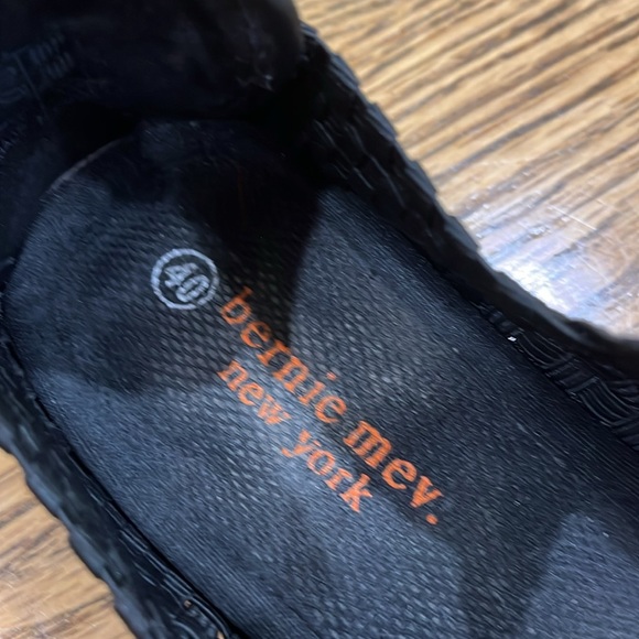 Bernie Mev Black Woven Mary Jane Shoes - Picture 2 of 4